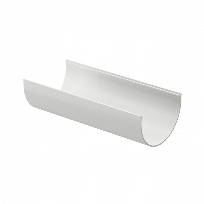 Желоб водосточный 3 м Премиум (Premium) Пломбир 9003